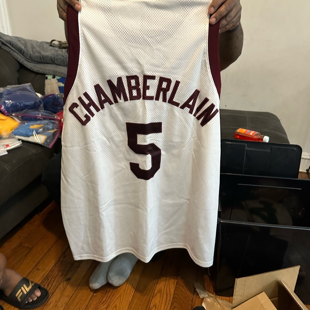 Originalal wilt chamberland high schoolol jersey.  “OVERBROOK HIGH”